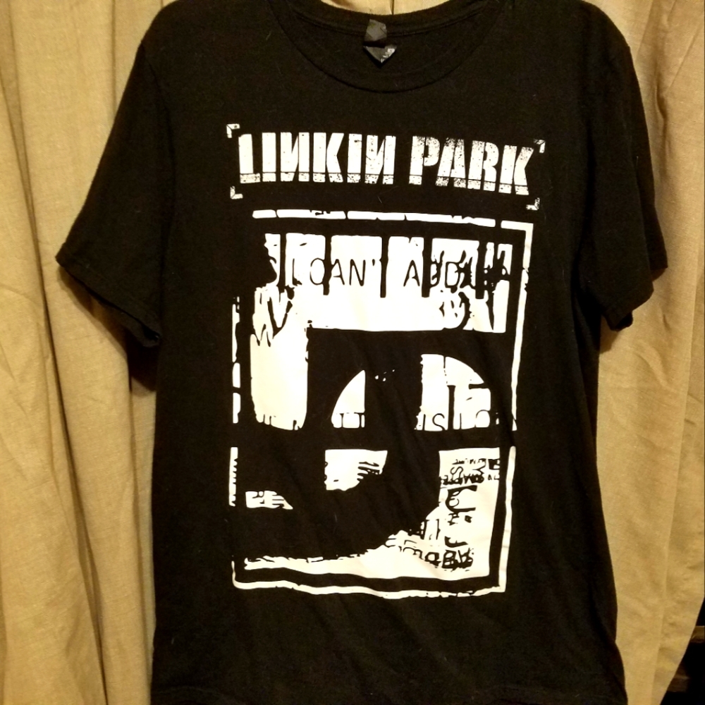 Mens Linkin Park mens Medium black and white t shirt